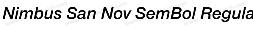Nimbus San Nov SemBol Regular字体转换